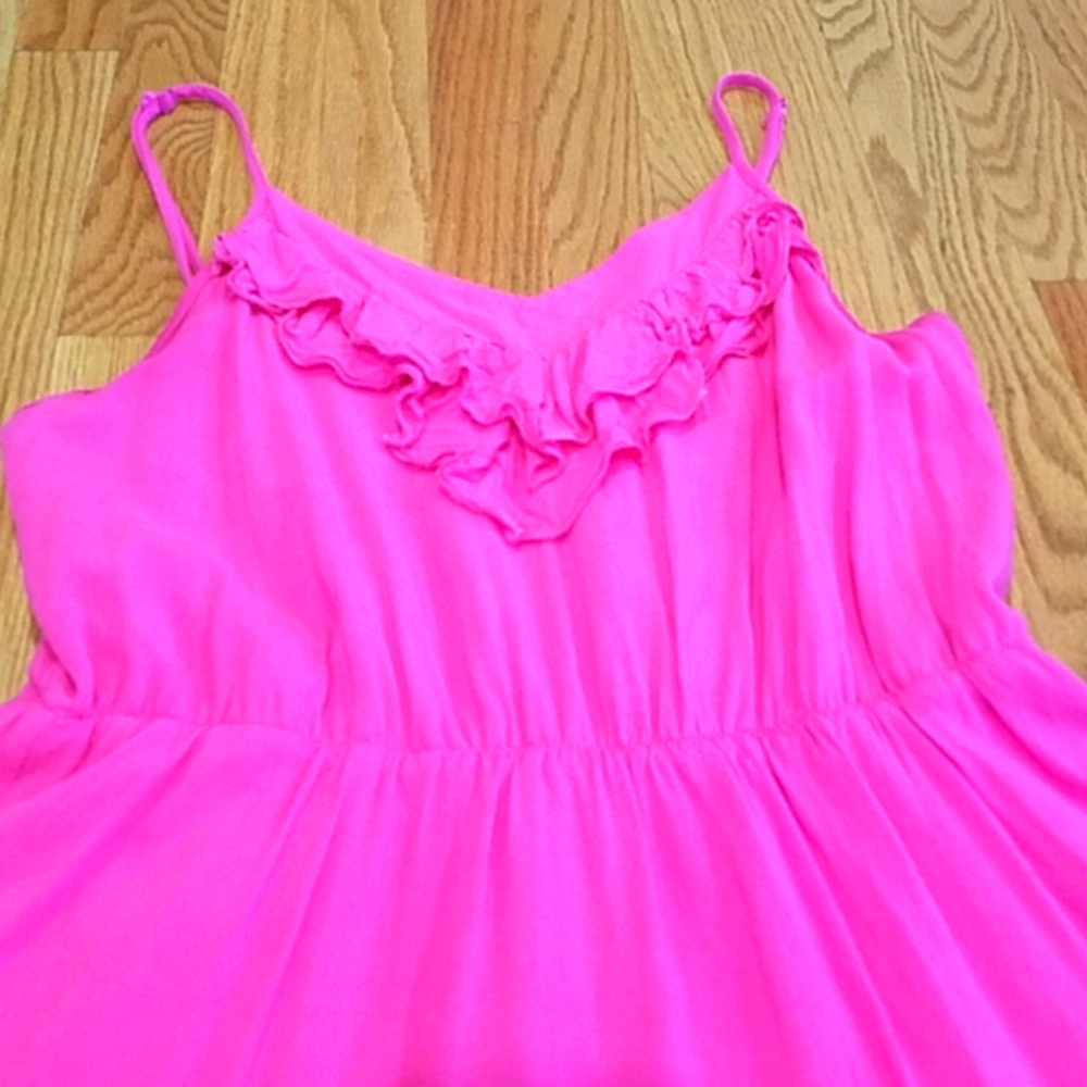 Lush Spaghetti Strap Mini Sundress in Pink - Picture 3 of 9
